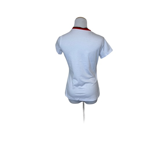 GRAPHIC Bow Print White Women's T-Shirt Sz S NWT - Picture 3 of 3